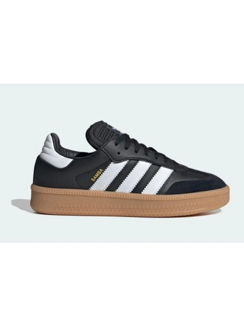 NIB Men's Adidas Samba XLG Sneaker Sambae Black White Gum EU 46 2/3 US 12 UK 11.